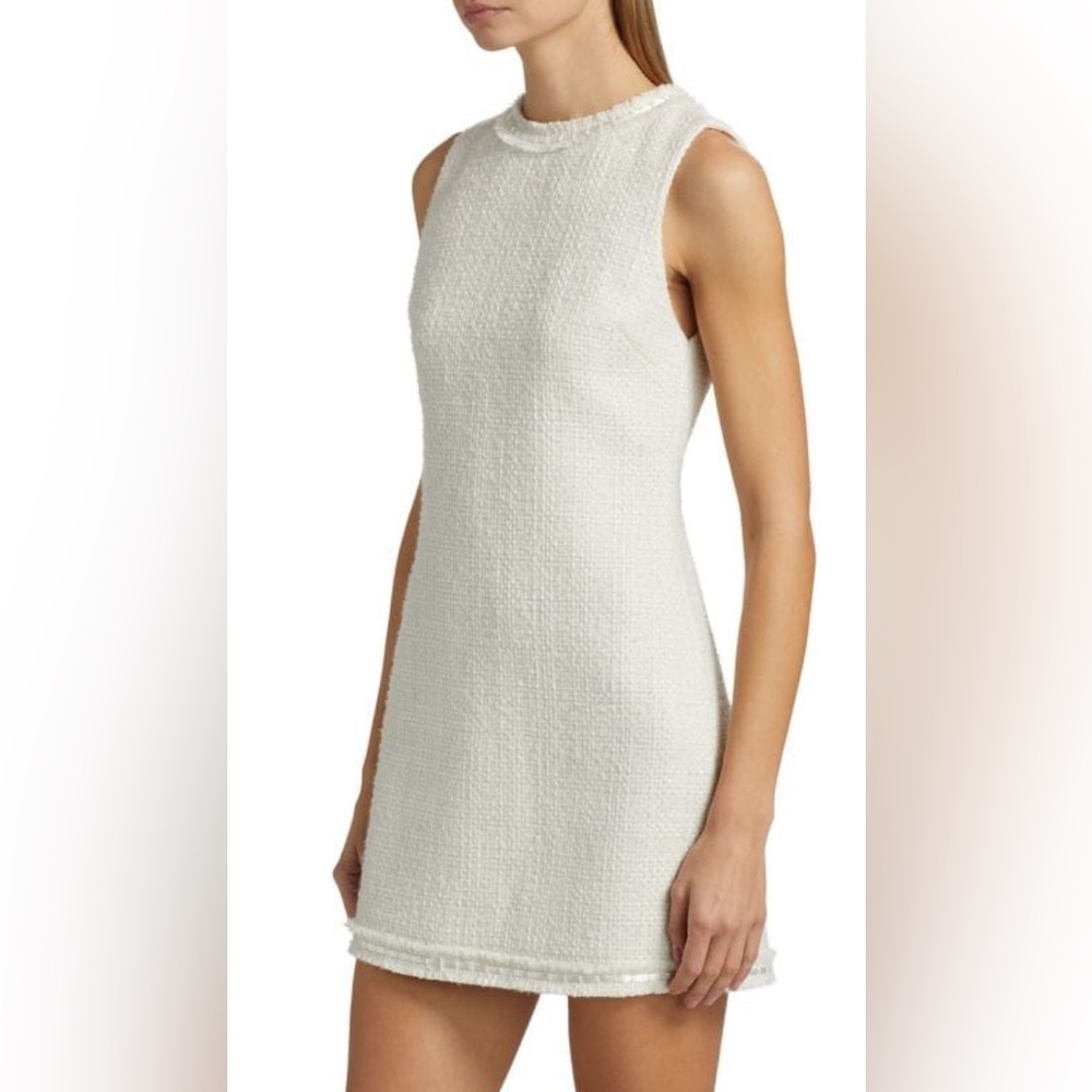 Alice + Olivia Cream Sleeveless Dress
